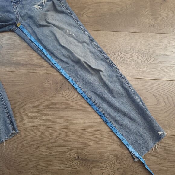 Madewell Jeans Women 25 Blue Skinny Distressed Normcore Bikercore Casual Grunge - Picture 7 of 9